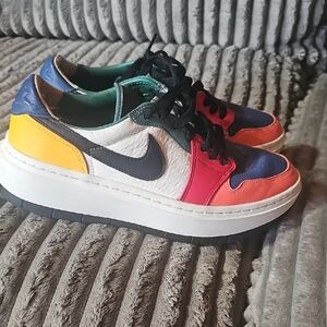 Nike AIR jordan 1 Multicolor Leather Sneakers